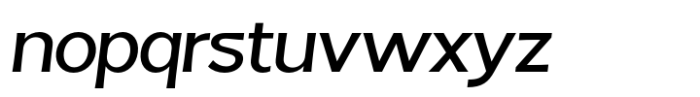 Fintalux Medium Expended Italic Font LOWERCASE