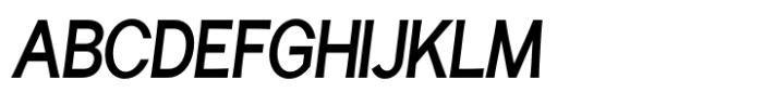 Fintalux Semi Bold Condensed Italic Font UPPERCASE