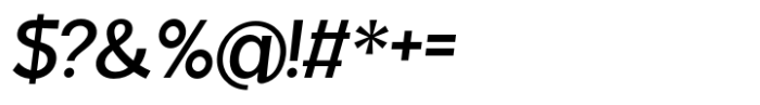 Fintalux Semi Bold Italic Font OTHER CHARS