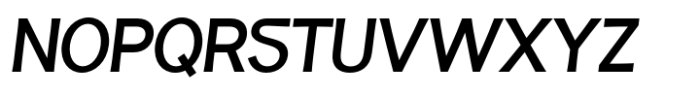 Fintalux Semi Bold Italic Font UPPERCASE