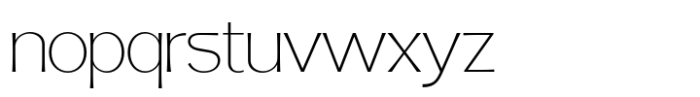 Fintalux Thin Expended Font LOWERCASE