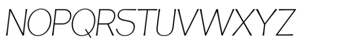 Fintalux Thin Italic Font UPPERCASE