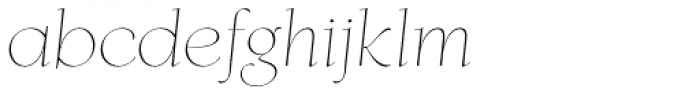 Finura Italic Font LOWERCASE