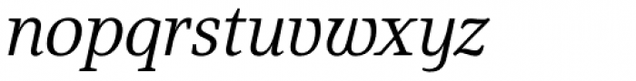 Fiona Serif Italic Font LOWERCASE