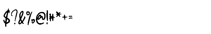 Fiore Raro Brush Font OTHER CHARS
