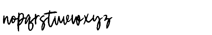 Fiore Raro Brush Font LOWERCASE