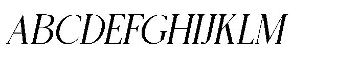 Fiorena Italic Font UPPERCASE