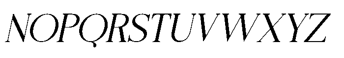 Fiorena Italic Font UPPERCASE