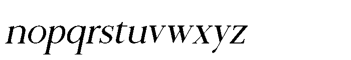 Fiorena Italic Font LOWERCASE