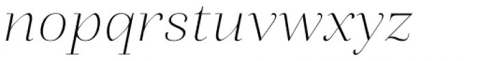 Fiorina Grande Thin Italic Font LOWERCASE
