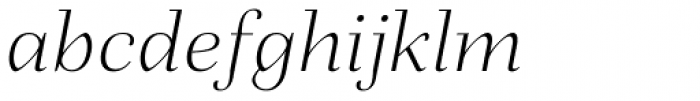 Fiorina Subhead Extra Light Italic Font LOWERCASE