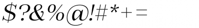 Fiorina Subhead Italic Font OTHER CHARS