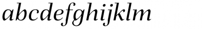 Fiorina Subhead Italic Font LOWERCASE
