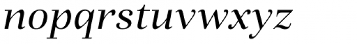 Fiorina Subhead Italic Font LOWERCASE
