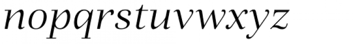 Fiorina Subhead Light Italic Font LOWERCASE