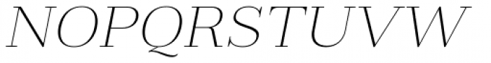 Fiorina Subhead Thin Italic Font UPPERCASE