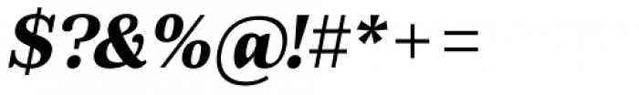 Fiorina Text Extra Bold Italic Font OTHER CHARS