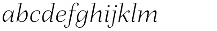 Fiorina Text Extra Light Italic Font LOWERCASE