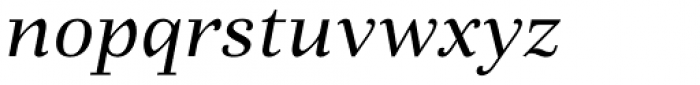 Fiorina Text Italic Font LOWERCASE