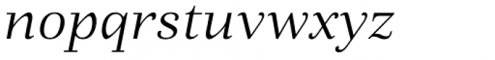 Fiorina Text Light Italic Font LOWERCASE