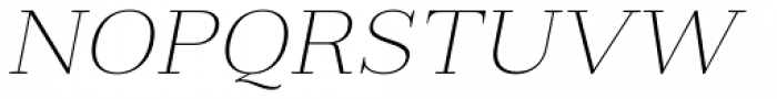 Fiorina Text Thin Italic Font UPPERCASE