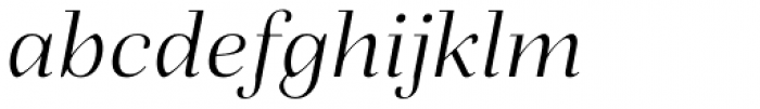 Fiorina Title Light Italic Font LOWERCASE