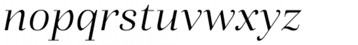 Fiorina Title Light Italic Font LOWERCASE