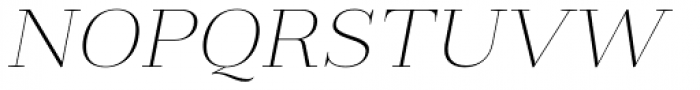 Fiorina Title Thin Italic Font UPPERCASE