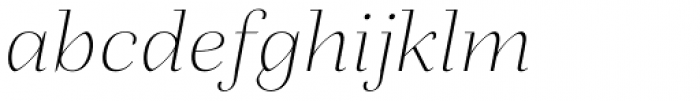 Fiorina Title Thin Italic Font LOWERCASE