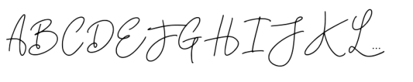 Firdaus Signature Font UPPERCASE