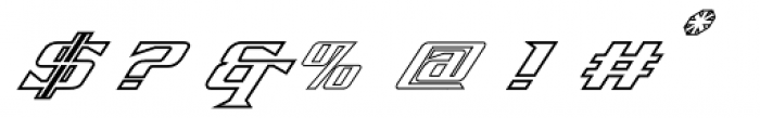 Firebird Outline Font OTHER CHARS