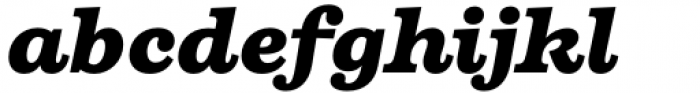 Firelli Black Italic Font LOWERCASE