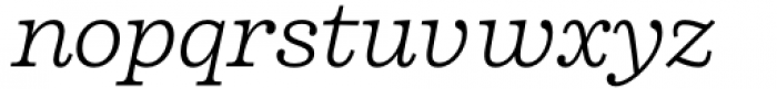Firelli Light Italic Font LOWERCASE