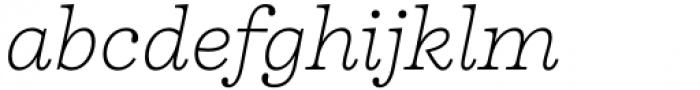 Firelli Thin Italic Font LOWERCASE