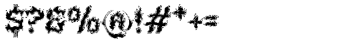 Firelost Outline Font OTHER CHARS