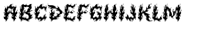 Firelost Outline Font UPPERCASE