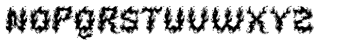 Firelost Outline Font UPPERCASE