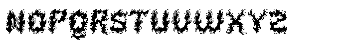 Firelost Outline Font LOWERCASE
