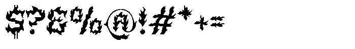 Firelost Regular Font OTHER CHARS