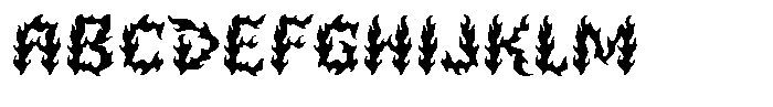 Firelost Regular Font UPPERCASE