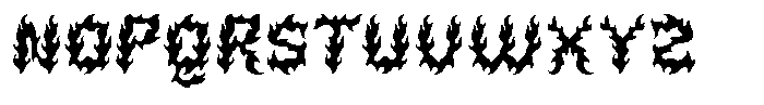Firelost Regular Font UPPERCASE