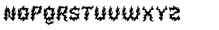 Firelost Regular Font LOWERCASE