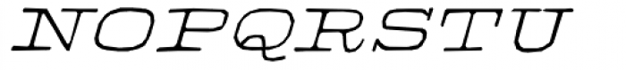 Firenza Italic Font UPPERCASE