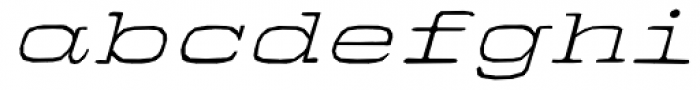 Firenza Italic Font LOWERCASE