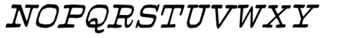 Firenza Text Bold Italic Font UPPERCASE