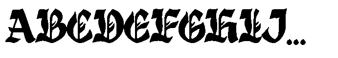Firethorn Font UPPERCASE