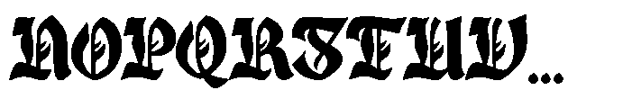 Firethorn Font UPPERCASE