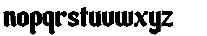 Firethorn Font LOWERCASE