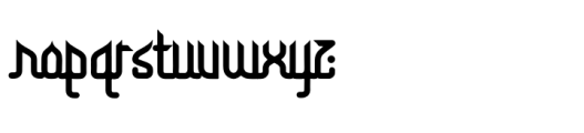 Firqatun Najah Font LOWERCASE