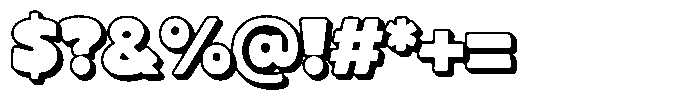 First Bunny Extrude Font OTHER CHARS